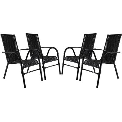 Conjunto Cadeiras Bela Preta Edícula