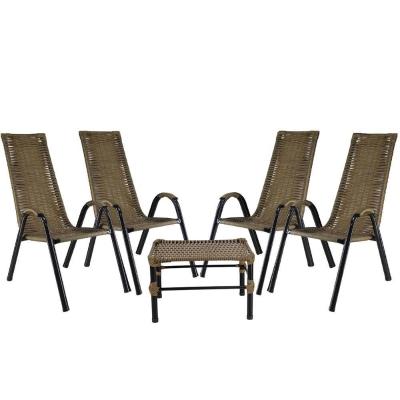 Conjunto Cadeiras Mesa De Centro Canadá Edícula Pequi