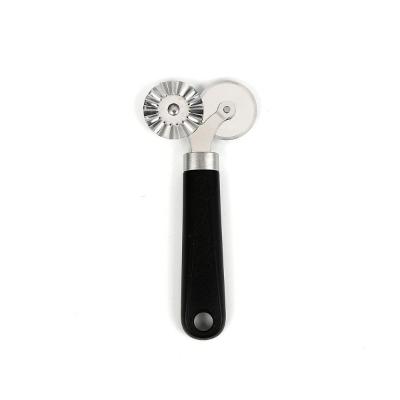 Cortador De Massa Duplo Pastel Pizza Carretilha Em Inox