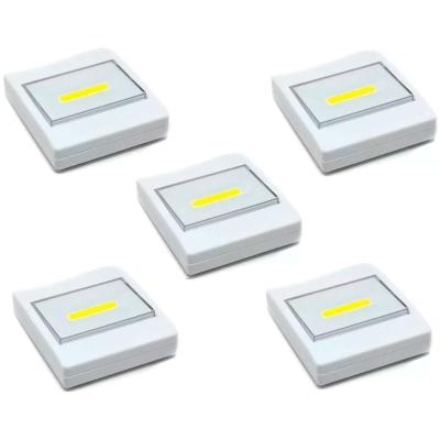 Kit 5 Luminárias Portáteis Interruptor Luz De Led
