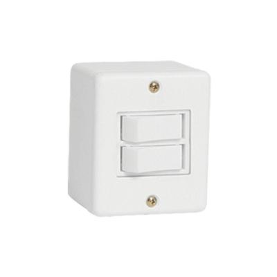 Interruptor Sobrepor 2 Teclas Simples 250v 6318 Ilumi 250v - Branco