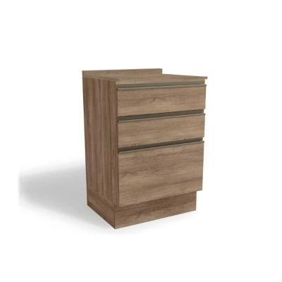 Balcão de Cozinha Maxxi G743 3 Gavetas c/Tampo 60cm Nogal/Nogal - Kappesberg