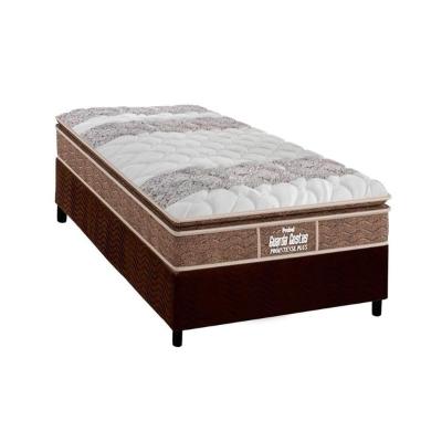 Conjunto Box Solteiro: Colchão Anatômico Probel D33/EP Guarda Costas Próintense Plus + Base CRC Suede Brown(88x188)
