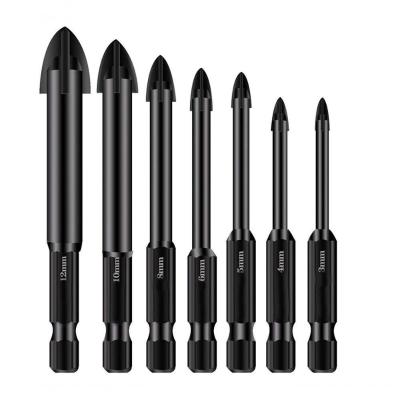 Kit Broca De Haste Hexagonal 7pcs 3-12mm