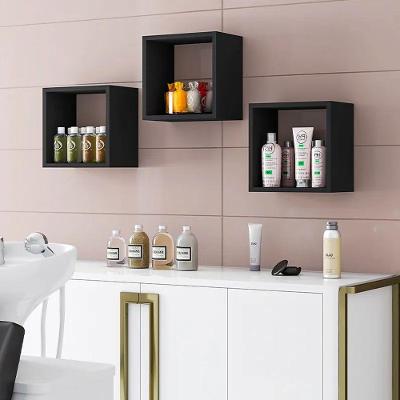 Kit 3 Nichos De Parede Quadrado 30x30 Ajl Preto - Ajl Móveis