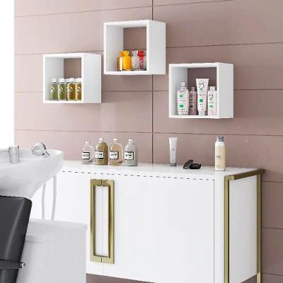 Kit 3 Nichos De Parede Quadrado 30x30 Ajl Branco - Ajl Móveis