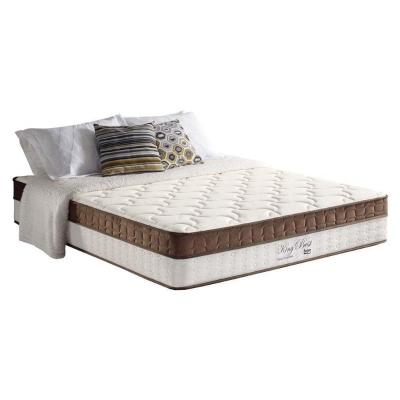 Colchão Queen Molas Ensacadas MasterPocket King Best Euro Pillow Brown (158x198x33) - Anjos