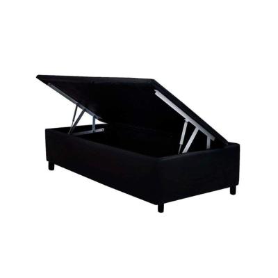 Cama Box Baú Solteiro Universal Courano Black (88x188x35) - Costa Rica