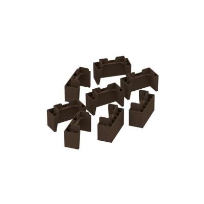 Multiuso de Cozinha Kit 8Un Pés PVC P/ Balcão Castanho - Henn