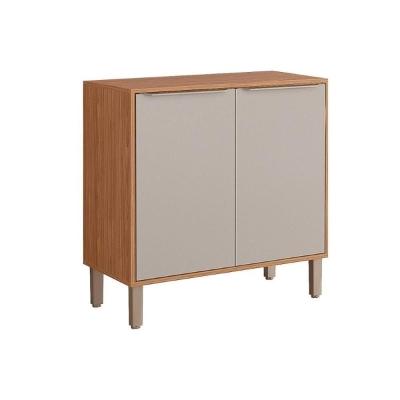 Balcão de Cozinha Divina c/2 Portas e Tampo 80 cm Freijo/Off White - MGM