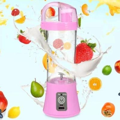Mini Liquidificador Portátil Elétrico Shake Cabo Usb Rosa