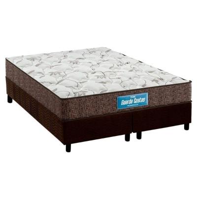 Cama Box King: Colchão Anatômico Probel D28/EP Guarda Costas Prómiddle + Base CRC Suede Brown(193x203)