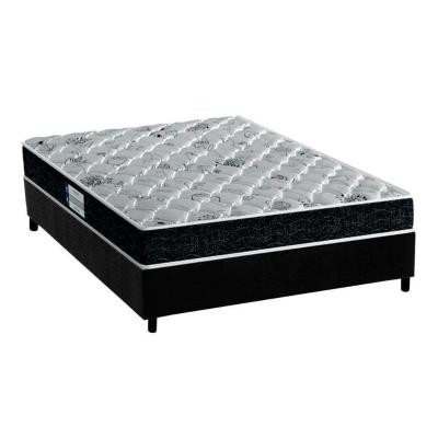 Conjunto Box Casal: Colchão Anatômico Probel D45/EP Firmepedic ProDormir Advanced Tech2000 + Base CRC Suede Black(138x188)