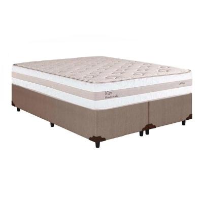 Conjunto Box Queen: Colchão Molas Herval MasterPocket Ensacadas Kiev + Base CRC Courano Clean(158x198)