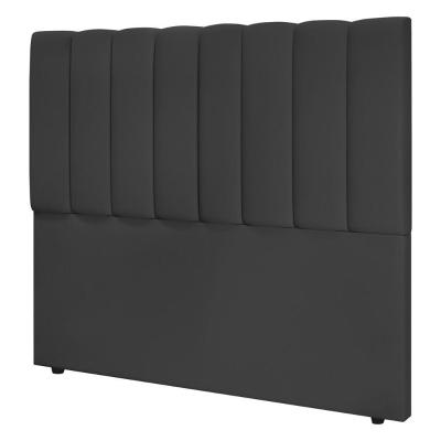Cabeceira Cama Box Casal Kharla 140cm Veludo Cinza - Desk Design