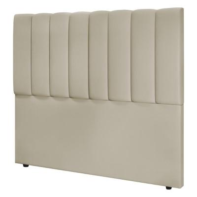 Cabeceira Cama Box Casal Queen Size Kharla 160cm Veludo Bege - Desk Design