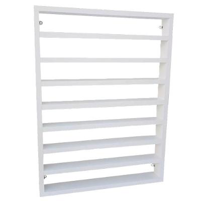 Prateleira Decorativa Coleções Esmalte Hotweels 60x45x5 Cm Branco Em Mdf