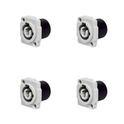 Kit Conectores De Ac-out De Painel Wc 1833 Out P Gy Pgy (4un) Wireconex Azul - Pç - 4