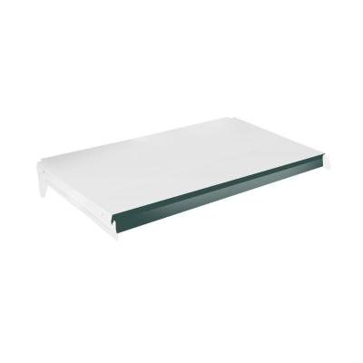 Bandeja Prateleira 40x73 Ponta Para Gôndolas New Plus Com Porta Etiquetas Verde - Sa Gôndolas