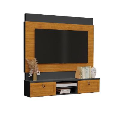 Estante Home Bolonha 75 Polegadas Freijó Preto