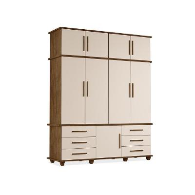 Armário Dresden 4 Portas Malbec Off White