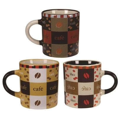 Jogo Mini Caneca Cerâmica Pilão 110Ml 3 Unidades - Yazi