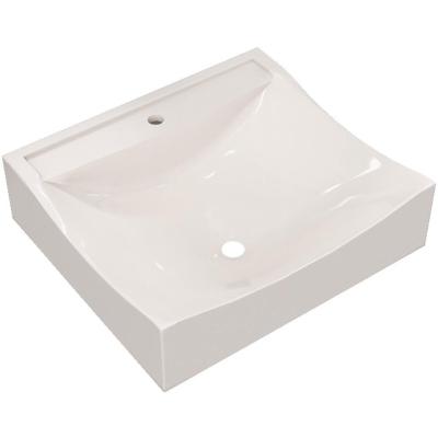 Cuba De Apoio Quadrada Para Banheiro Lavabo C01 Q440 Bege