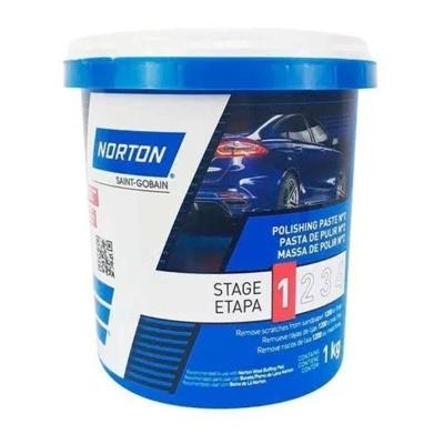 Kit Com 6 Massa De Polir Ice N 2 Base De Agua 1kg - Norton Sem Variação único