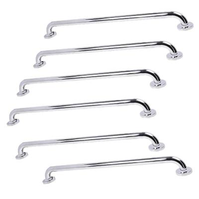 Alça Barra Apoio 70cm Inox Kit 5 Uni Criança Idoso Acessibilidade Gestante Deficiente Segurança Anti