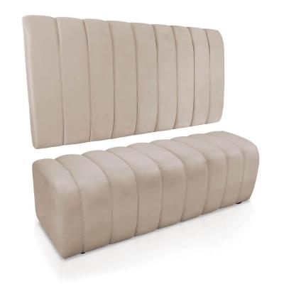 Kit Calçadeira Painel Olivia Casal 140cm Bege