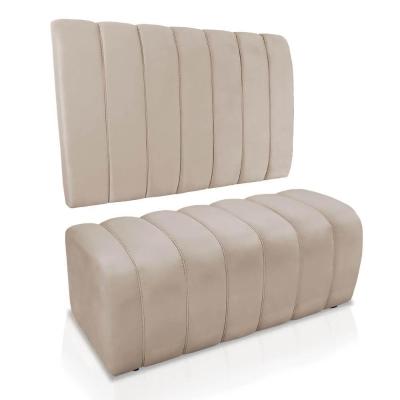 Kit Calçadeira Painel Olivia Solteiro 90cm Bege