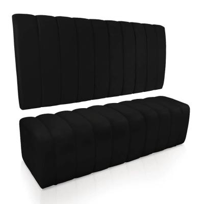 Kit Calçadeira Painel Olivia Queen 160cm Preto