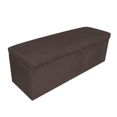 Calçadeira Clean 90cm Suede Marrom D'Rossi