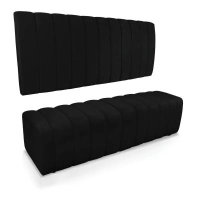 Kit Calçadeira Painel Olivia King 195cm Preto