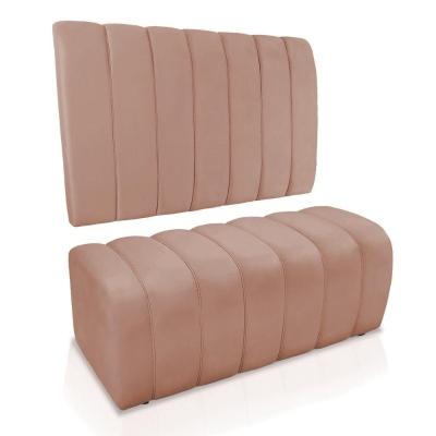 Kit Calçadeira Painel Olivia Solteiro 90cm Rosê