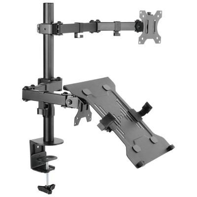 Suporte Para Monitor E Notebook Com Articulação Dupla - Plms