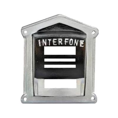 Protetor Interfone Caixa Em Alumínio Fundido N02 Prata