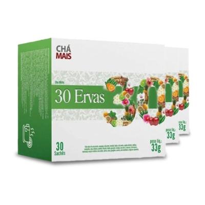 Kit 3 Chá Misto 30 Ervas Flores E Frutas Chá Mais 30 Sachês
