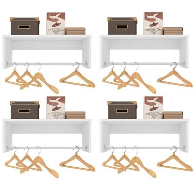 Kit 4 Nichos Cabideiros Suspensos Berlim Branco
