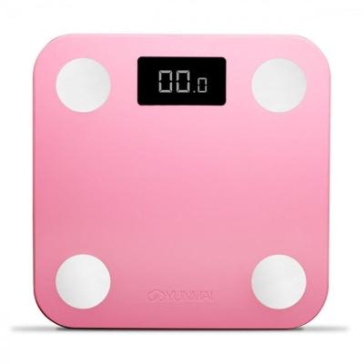 Balanca Bioimpedancia Digital Yunmai Mini M1501 Smart Scale Com Applicativo Rosa