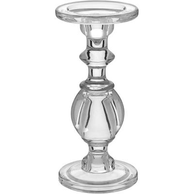 Castiçal 25X11X11Cm Vidro Transp