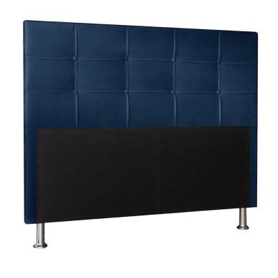 Cabeceira Berlim 1,40cm Cama Box Casal Suede Azul Marinho