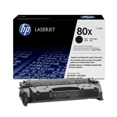 Toner Hp 80x Preto Alto Rendimento Laserjet Cf280xb M401dn M401dw M425dn M401dne M401n