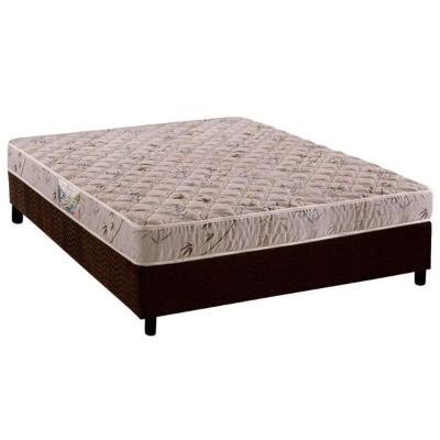 Conjunto Box Casal: Colchão Espuma Herval D28 St .Louis + Base CRC Suede Brown(138x188)