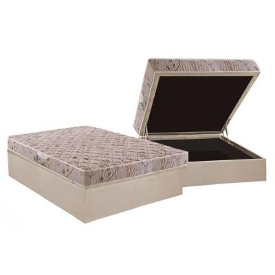 Conjunto Box Baú Casal: Colchão Espuma Herval D28 St .Louis + Base CRC Suede Clean(138x188)