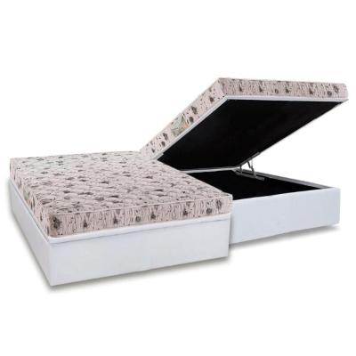 Conjunto Box Baú Casal: Colchão Espuma Herval D23 Sonum + Base CRC Courano White(138x188)