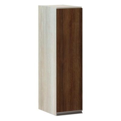 Armário Luciane 20cm 1 Porta Luci Legno Crema-nogueira Dourado