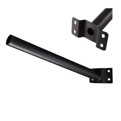 Suporte Barra Luminaria Solar Aço Pintura Eletrostatica Parede Poste Rua Segurança Iluminaçao Quinta