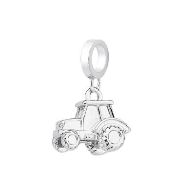 Charm Trator Com Revestimento Em Prata