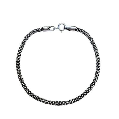 Pulseira Pipoca Prata De Bali 925 2,8mm -18cm